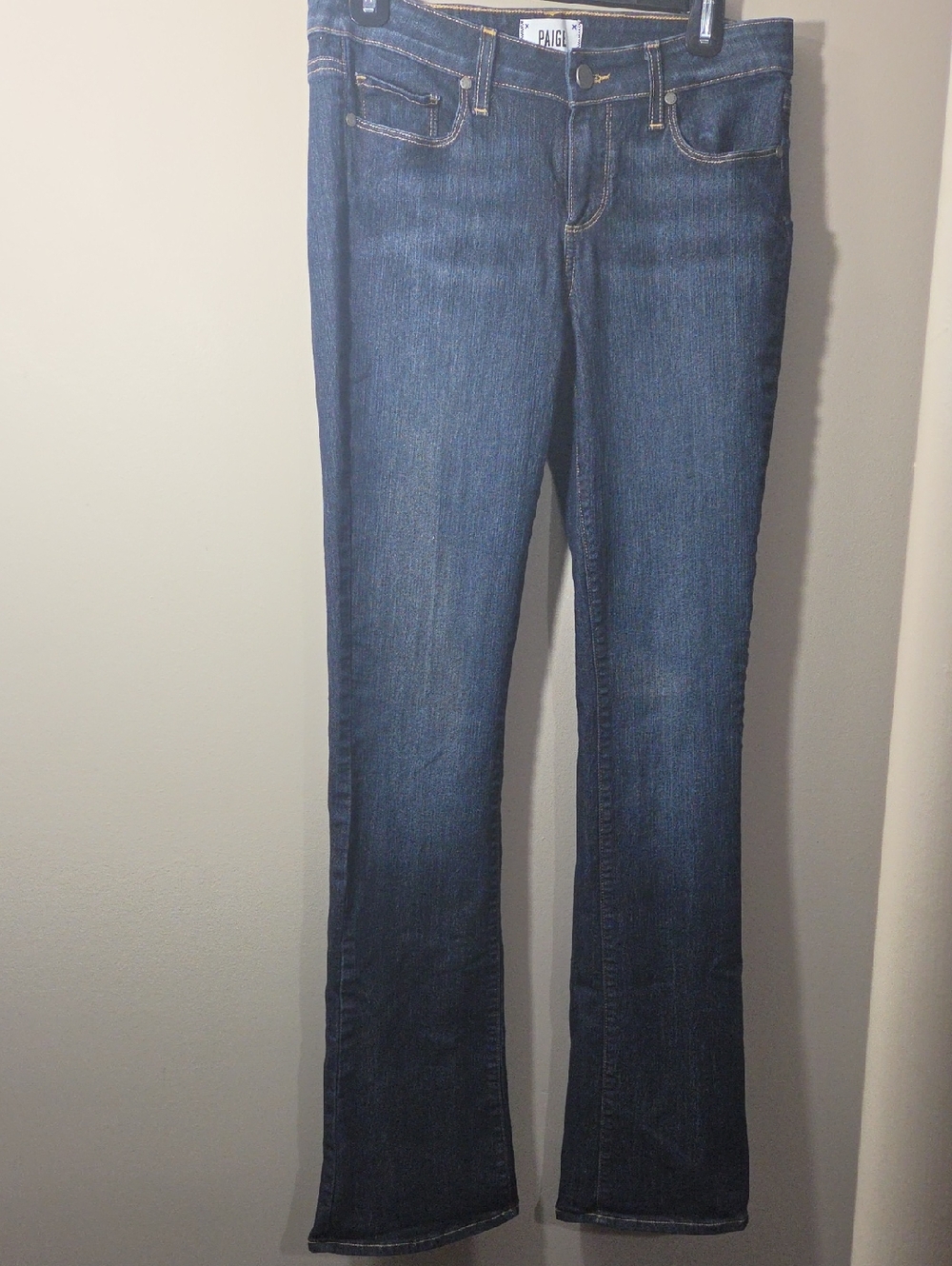 PAIGE Dark Blue Flare Jeans Manhattan Style